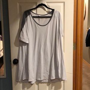 White and grey tee shirt